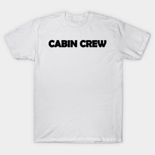 Cabin Crew Text Design T-Shirt